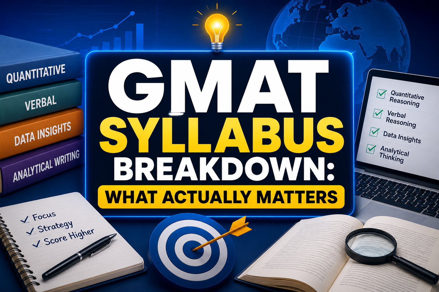 GMAT Syllabus Breakdown 2026 : What Actually Matters (And What Doesn’t)